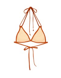 【PUSH UP】3Way Plain Color Bikini Top Double Strap And Bra Padded