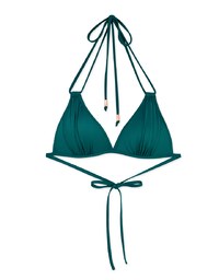 【PUSH UP】3Way Plain Color Bikini Top Double Strap And Bra Padded
