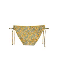 Printed Tie-Side Bikini Bottom