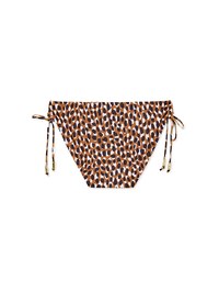 Printed Tie-Side Bikini Bottom
