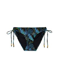 Printed Tie-Side Bikini Bottom