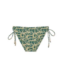 Printed Tie-Side Bikini Bottom