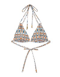 【PUSH UP】3Way Printed Bikini Top Double Strap And Bra Padded