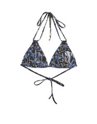 【PUSH UP】3Way Printed Bikini Top Double Strap And Bra Padded