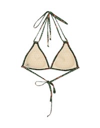 【PUSH UP】3Way Printed Bikini Top Double Strap And Bra Padded