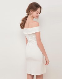 Off Shoulder Lapel Bodycon Dress