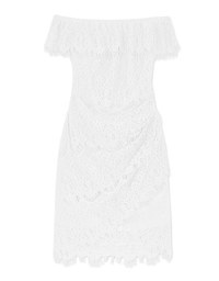 Eyelash Lace Off Shoulder Dress