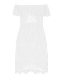 Eyelash Lace Off Shoulder Dress