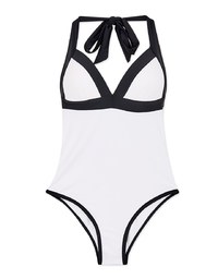 【PUSH UP 】Colour Block One-Piece Bikini (Thick Padded)