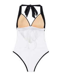 【PUSH UP 】Colour Block One-Piece Bikini (Thick Padded)