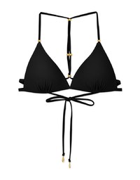 【PUSH UP】Beaded Y-Shaped Push-Up Bikini Top (Thick Padded)
