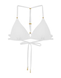 【PUSH UP】Beaded Y-Shaped Push-Up Bikini Top (Thick Padded)