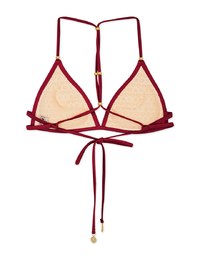 【PUSH UP】Bikini TOP Beaded Y-Shaped Push-Up Bikini Top (Thick Padded)