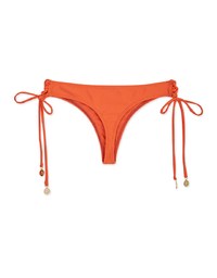 Plain Side Tie Thong Bikini Bottom