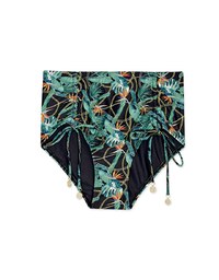 【SLIMMING】Printed Drawstring Waist Trainer Sculpting Bikini Bottom