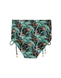 【SLIMMING】Printed Drawstring Waist Trainer Sculpting Bikini Bottom