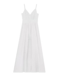 Lace Low Back Playsuit With Overlay Maxi Skirt
