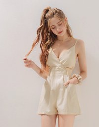 Low Cut V Neck Playsuit