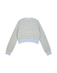 Tweed Button Up Cardigan Top