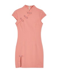 Qipao DRESS Textured Slit Cheongsam