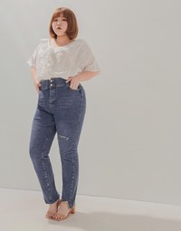 No Filter Shape-Up Slimming Straight-Leg Denim Jeans Pants