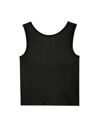 Little V Notch Neck Striped Bra Top
