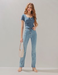 Vintage Round Neck Knit Top