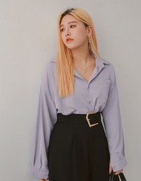 Unique Anti-Wrinkle Iron Free Blouse Shirt