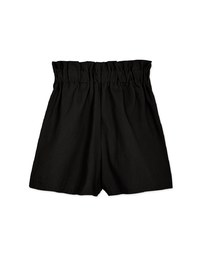High Waisted Buttoned Slimming Elastic Shorts