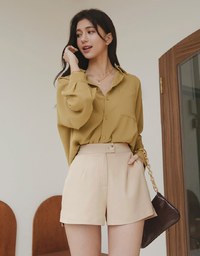 Sleek CEO Style Slimming Suit Shorts