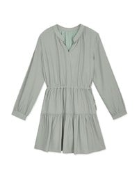 Sweet Tie-Side Cinched Waist Ruffle Dress