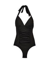 【SLIMMING】Halter Waist Trainer Sculpting Swimsuit Push Up Bra Padded