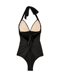 【SLIMMING】Halter Waist Trainer Sculpting Swimsuit Push Up Bra Padded