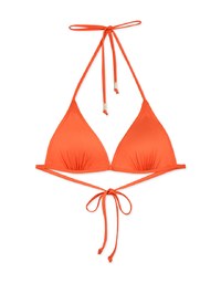 【LIGHT PUSH UP】Plain Color Bikini Top Single Strap And Thin Bra Padded