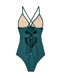 【EXTRA BODICE LENGTH】Tall Girl-Crossback Waist Trainer Sculpting Swimsuit Push Up Bra Padded