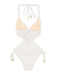 【EXTRA BODICE LENGTH】 Double Strap One Piece Swimsuit Bikini For Tall Girls