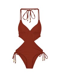 【EXTRA BODICE LENGTH】 Double Strap One Piece Swimsuit Bikini For Tall Girls