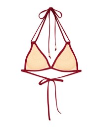 【LIGHT PUSH UP】3Way Plain Color Bikini Top Double Strap And Thin Bra Padded