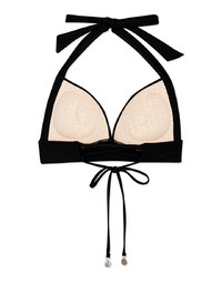 【PUSH UP】Cropped Corset Bikini Top With Bra Padded