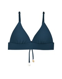 【PUSH UP】Cropped Corset Bikini Top With Bra Padded
