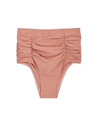 Ruched Waist-Trainer Sculpting Bikini Bottom