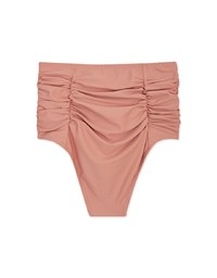 Ruched Waist-Trainer Sculpting Bikini Bottom
