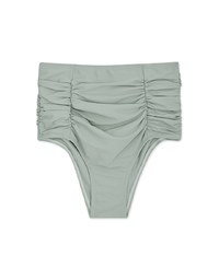 Ruched Waist-Trainer Sculpting Bikini Bottom