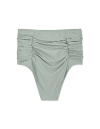 Ruched Waist-Trainer Sculpting Bikini Bottom