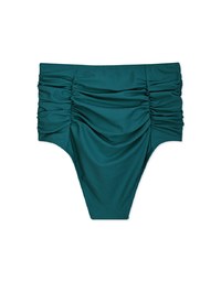 Ruched Waist-Trainer Sculpting Bikini Bottom