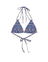 【LIGHT PUSH UP】3Way Printed Bikini Top Double Strap And Thin Bra Padded