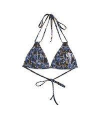 【LIGHT PUSH UP】3Way Printed Bikini Top Double Strap And Thin Bra Padded