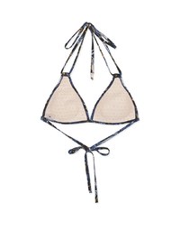 【LIGHT PUSH UP】3Way Printed Bikini Top Double Strap And Thin Bra Padded