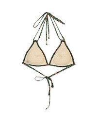【LIGHT PUSH UP】3Way Printed Bikini Top Double Strap And Thin Bra Padded