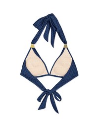 【PUSH UP】Bohemien Weave Braided Straps Bikini Top (Thick Padded)